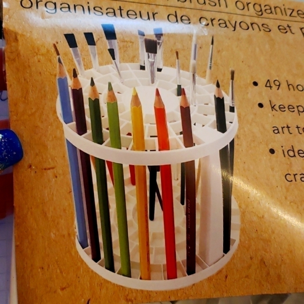 MAKEUP brushes or pens holder.